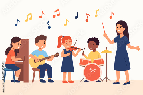 Music Class and Learning Instruments