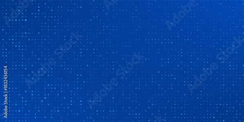 Blue Tech Finance Fintech Background Abstract Pixel Pattern. Abstract Business Tech Science Vector Backdrop.