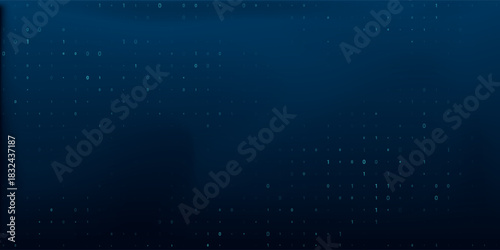 A stream of binary matrix code on the screen. numbers of the computer matrix. The concept of coding, hacker or mining of crypto-currency bitcoin.