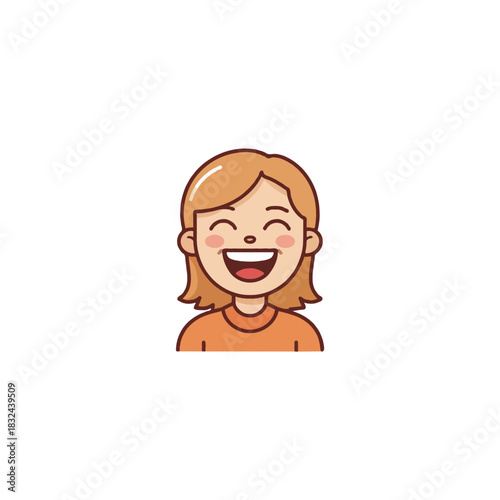 Illustration showcasing radiant optimism a joyful character with a charming and brilliant smile