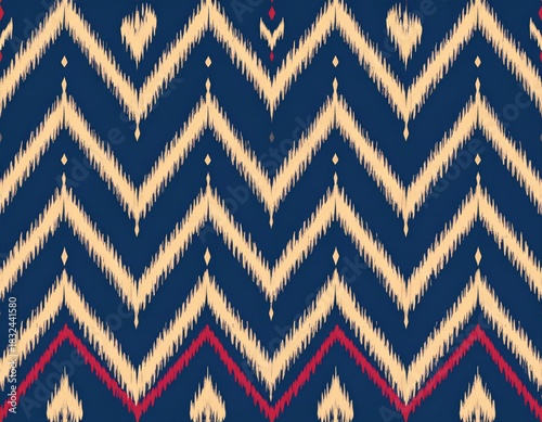 Vibrant Zigzag and Diamond Pattern