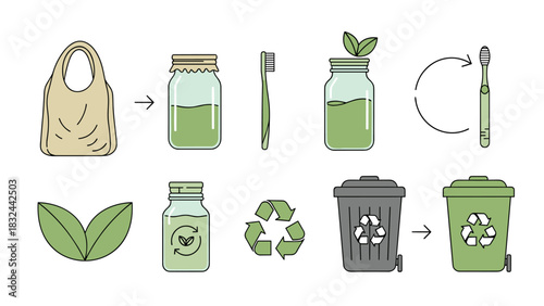 Sustainable living made easy with reusable bags, eco-friendly products, and recycling for a greener planet and future generations