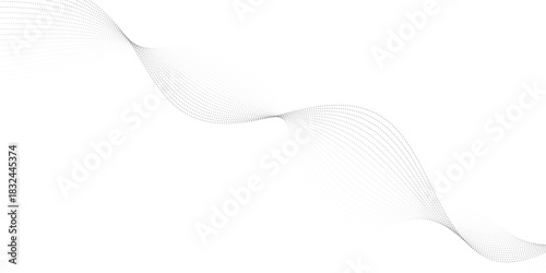 
abstract creative blend dot particle wave line design.