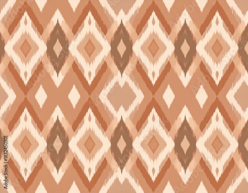 Symmetrical Diamond Geometric Pattern