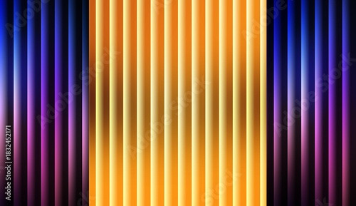 Abstract Vertical and Horizontal Stripes Background Set | Neon Gradient Light Effect Pattern