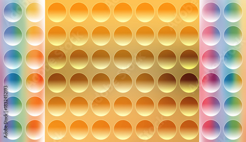 Gradient Pop It Fidget Toy Background | Colorful Rainbow Pattern for Stress Relief and Sensory Play