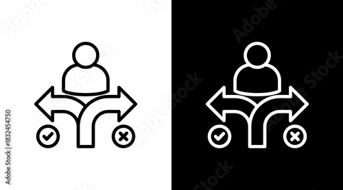 Decision With Icon Set Design