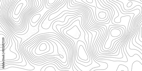 Abstract Topographic background. Geographic line map. Wavy pattern design. Paper texture imitation of a geographical map shades. Vector illustration.	