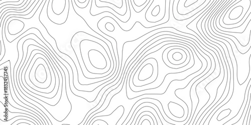 Abstract Topographic background. Geographic line map. Wavy pattern design. Paper texture imitation of a geographical map shades. Vector illustration.	