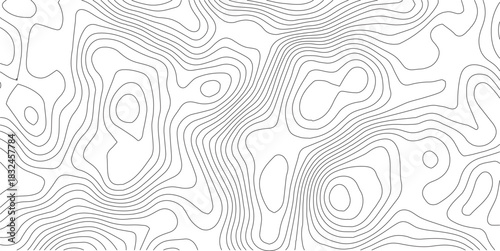 Abstract Topographic background. Geographic line map. Wavy pattern design. Paper texture imitation of a geographical map shades. Vector illustration.	