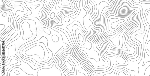 Abstract Topographic background. Geographic line map. Wavy pattern design. Paper texture imitation of a geographical map shades. Vector illustration.	