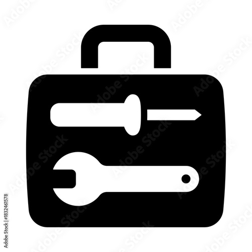 Toolkit Icon - Solid Black