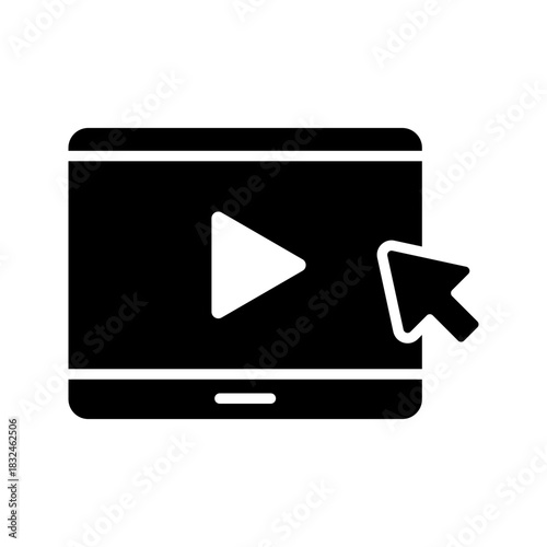 Video Player Training Tutorial Play Button Icon
