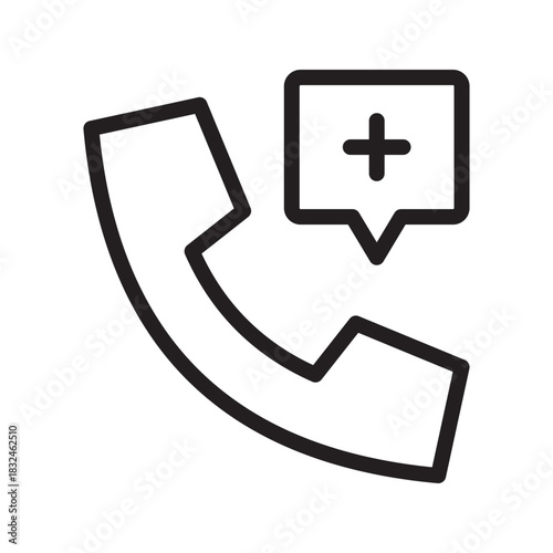 Reliable Medical Call icon collection featuring clear doctor–patient communication symbols for healthcare, clinics, and emergency support