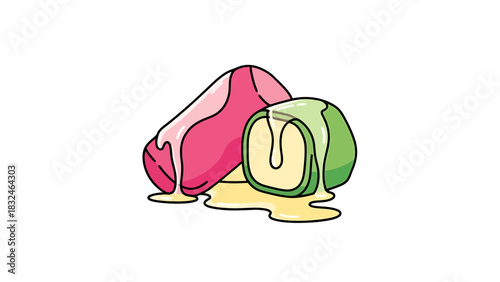 Sweet Frozen Treats Melting in Summer Heat sweet dessert indonesian food lupis traditional