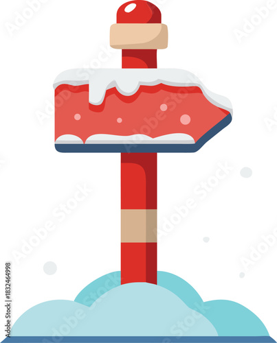 Santa Claus in a red hat on a poisonous amanita fungus in the forest grass vector cartoon illustration