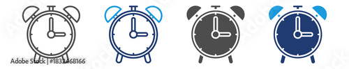 alarm icon set multiple style