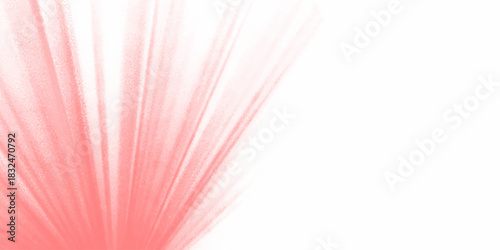 Abstract white and red are light with white the gradient is the surface with templates metal texture. Realistic spotlights for lighting. Colorful laser light beams taken in the dark room.