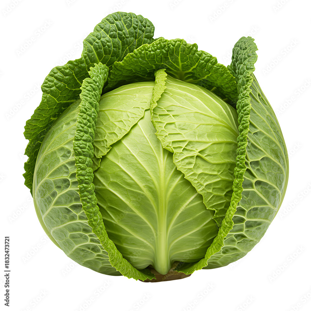 Fototapeta premium Savoy cabbage green vegetable on a black background perfect ingredient