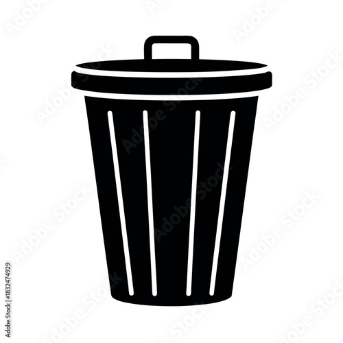 Trash Can Vector Illustration