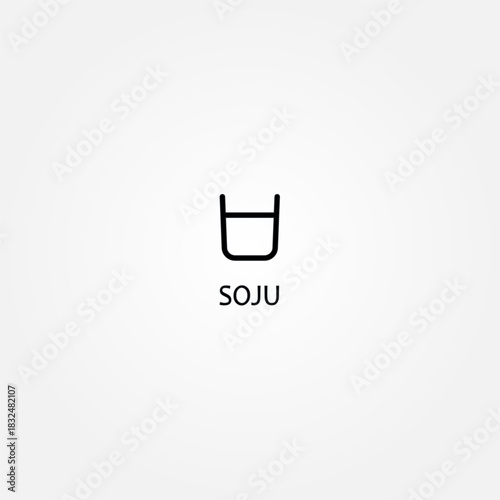 soju glass icon symbol illustration vector eps10 logo template design pattern seamless bright minimal design flat design realistic style simple design modern design