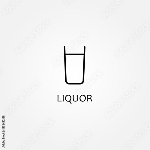 liquor glass icon symbol illustration vector eps10 logo template design pattern seamless bright minimal design flat design realistic style simple design modern design