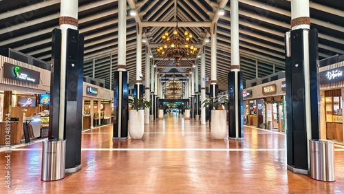 The interior design of International Airport Soekarno Hatta Terminal 1, Domestic Departure