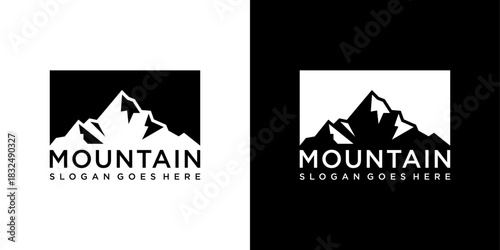 mountain logo vector element, mountain logo vector template, mountain vector illustration