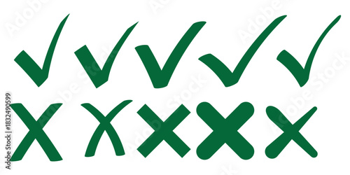 check mark icon button set. check box icon with right or correct buttons and yes checkmark tick box icons - checkbox symbol sign. check mark box square frame. vector illustration