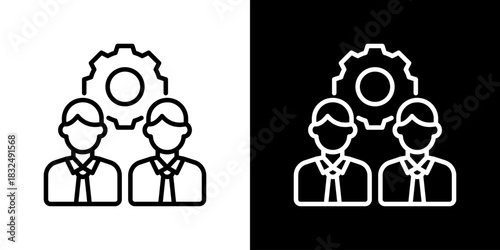 Employee Icon Vector Illustration. Designed For Creative Flexibility In Light And Dark Versions. 