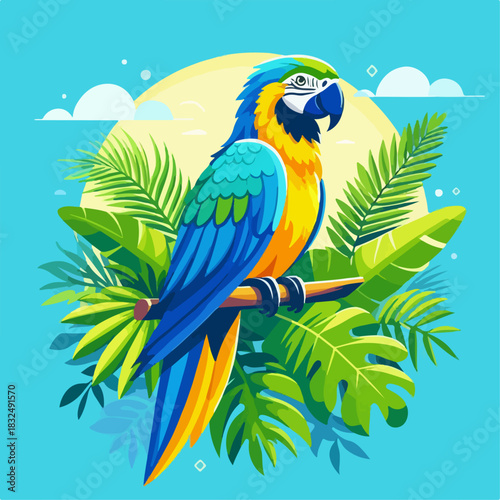 macaw parrot bird
