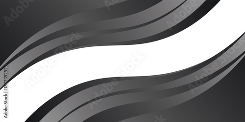 Dark grey abstract wide horizontal banner with hexagon carbon fiber grid and orange luminous lines. Technology vector background with orange neon lines,eps.10