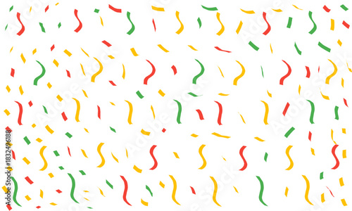 Colorful Confetti Pattern on Transparent Background — Festive Celebration Design