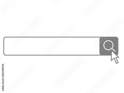検索窓とマウスカーソル