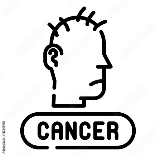 Cancer patient icon