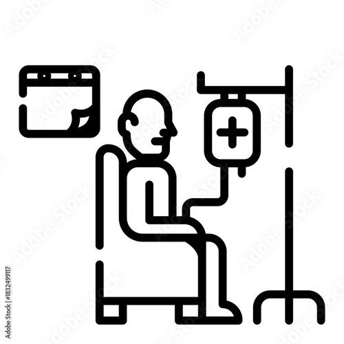 Chemotherapy schedule icon
