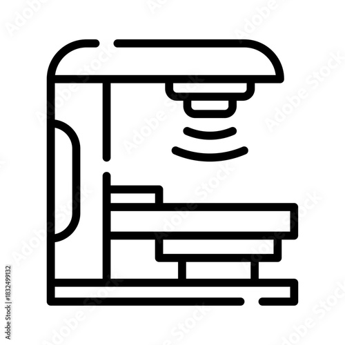 CT scan machine icon