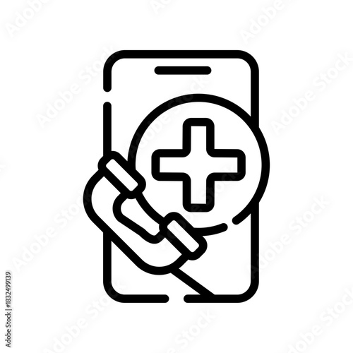 Hospital service center icon