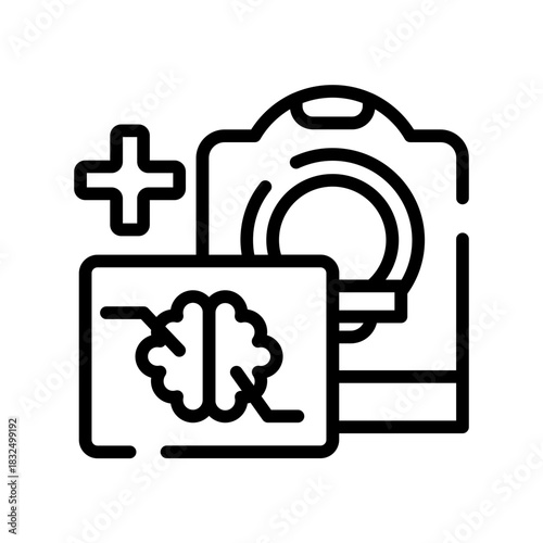 Ct scan unit icon