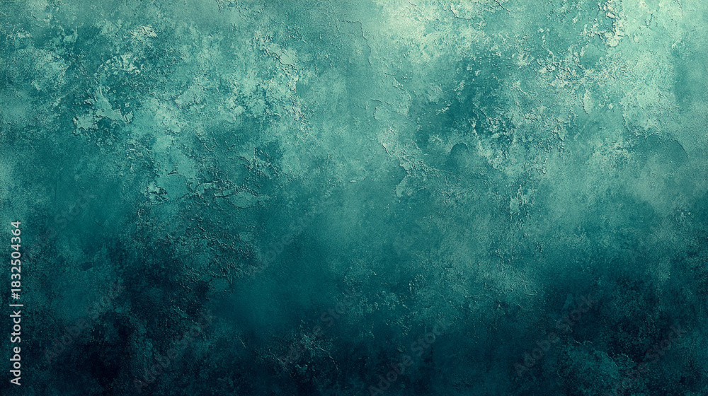 Fototapeta premium Vibrant blue and green textured wallpaper design with rich color depth and artistic surface detail, creating a bold aesthetic decor background for modern interiors and creative visuals. 