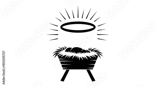 vector illustration of a black chair