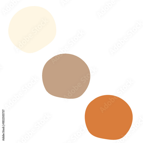 Neutral Earth Tone Abstract Organic Shapes Set