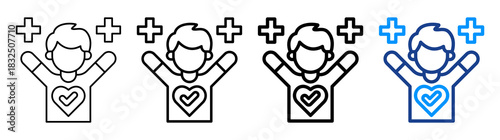 Better Health Icon Different Style Outline Collection Set