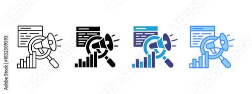 Sem  icon set multiple style collection