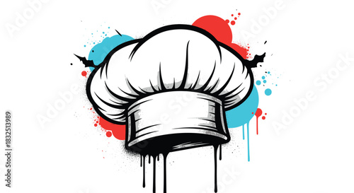 Creative culinary arts and gastronomy with a vibrant artistic flair and a touch of whimsical character.