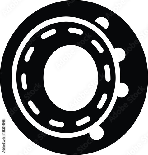 Ball Bearing Icon | Mechanical Industrial Engineering Part Symbol