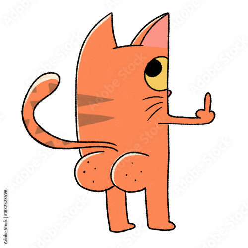 Принти на полотні Orange Cat