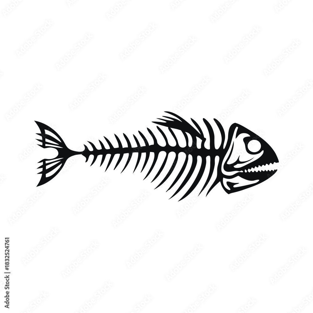 Fototapeta premium Black and white illustration of a millipede vector style
