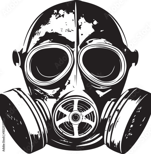 Gas Mask: Depicting a gas mask, this image evokes a sense of protection and preparedness. Its design suggests a focus on safety and defense against unseen threats.