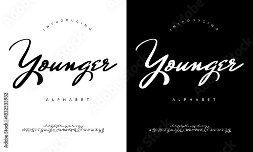 Younger Bold Brush Script Font Vector For Urban Streetwear Design